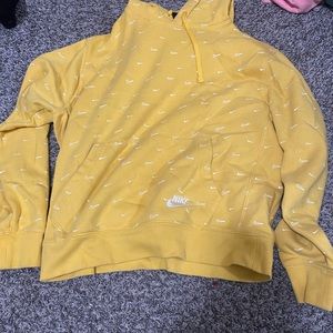 yellow nike sweater